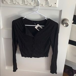 Blush mark cropped top